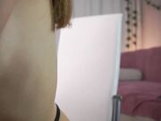 little_poetry 2025-03-20 Horny babe plays with her clit in panties