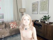 cutebrutality Little pale slut plays with her clit