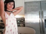 aviblush - New beauty plays with holes in a public show