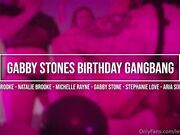 gabbystone Onlyfans Gabby Stones BDay lesbians Gangbang party