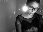 webpussi Black and white show of a sexy girl
