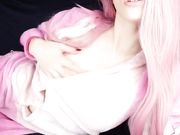 LittleReislin Anal masturbation with glass dildo