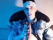 briannhardone Sweet jerks off a huge dick in an online show