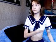 melisa_millss New girl in a schoolgirl costume