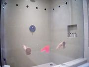 GinnyPotter Triple dildo show in the shower