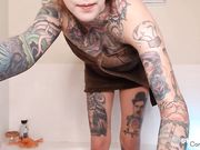 Harliequinnx Premium shower show with big tits