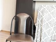 _are_Modest beauty caresses herself with fingers