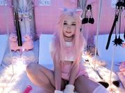 kittysophie - Hitachi vampire touches a wet hole in her panties