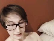 audrey_blue - First trap with masturbation