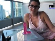 Mila_dildo cum show