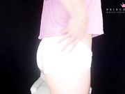 princess miki - Clit caressing in transparent panties