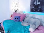 webpussi - Skinny slut masturbates with a huge toy