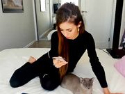 liza_ra1 - Skinny girl in white heels