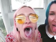 Keokistar RISKY FERRIS Blowjob carousel with slutty teens__720p