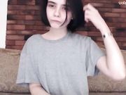 smallliars aka smallliars Very beautiful brunette shows nipples