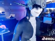 nekolukka Naked cosplay slut shows her pussy