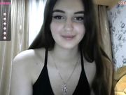 Krohka17 Russian cute model is played with the clitoris