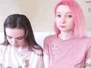 anna_mariia Lesbian schoolgirls suck a big strapon