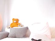 evaava Fresh dildo fingering show with petite red pussy