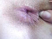 Close-up with anal plug