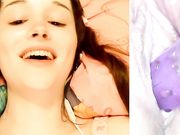 adulting Adult dildo show with kinky whore