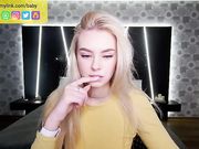 8a8y New recording show with a very cute blonde