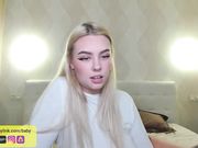 8a8y Russian blonde shows ass