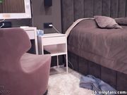 heyhorny_cb Facial show with a big toy