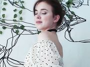 tayasha Little slut plays with butt plug