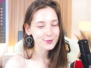 beckymartens Skinny baby girl is played with mom's toy