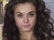 lettymoa  Little curly beauty shows pussy for you