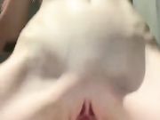 Likachkaa aka LiiBaby dildo show with a white beauty