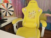 biscuitty Cosplay girl playing with a big toy