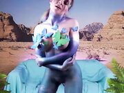 kittycaitlin blue solo dildo fuck