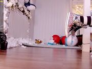 careful_i_bite skinny girl jumping on a dildo