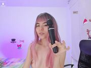 nicole_06 skinny teen slides dildo in pussy