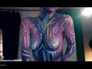 artmosphera Drawing on naked body part 2