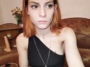 webpussi Petite redhead slut fingering on webcam