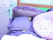 webpussi - Tattooed smoking slut fucks big dildo