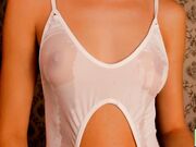 amandamedrano November-04 Wet T-shirt with boobs