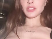 DaintyWilder public squirt in the elevator