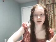 endinwonderland Shower show with skinny teen babe 04-11-2023