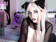 crimsonkitten Slutty blonde fucks pussy with dildo