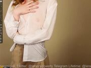 wowshumm - Showed nipples through a wet T-shirt