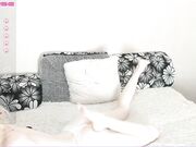 jimenachan August 15 2023 Pale skinny girl play with clit