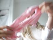 pureangeldolores October 11 2023 Newest dildo fuck show with tiny girl