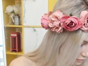 two_shery March-2024 Skinny new blonde playing with nipples