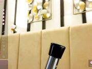 bootytrisha Redhead big ass slut fucks dildo in public show