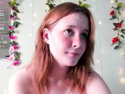 _katie_kim__ New redhead girl plays with clit
