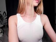 sincere_shyness New blonde in a wet white T-shirt